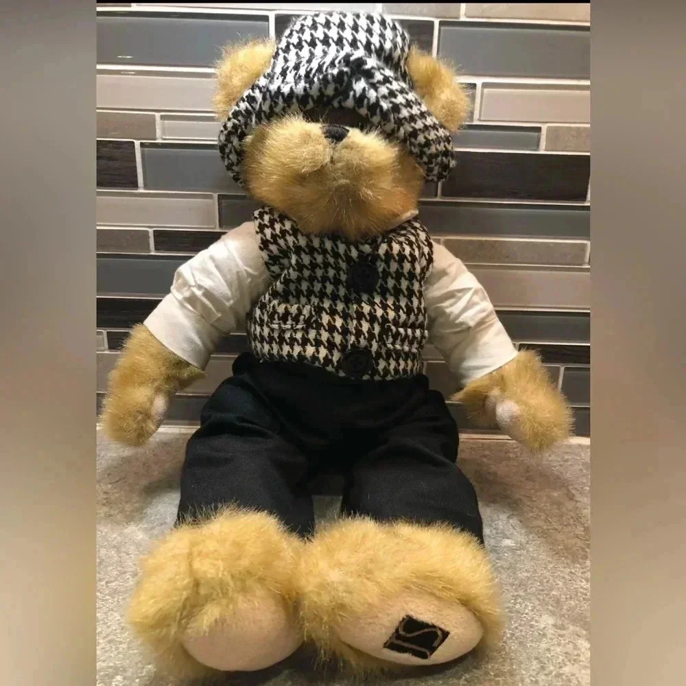 TS Trade Secret Tan Mohair Harrison Stuffed Bear Animal Plush 16